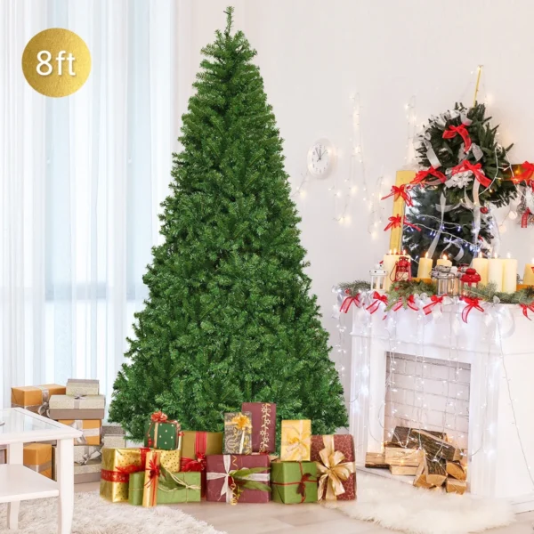 8Ft Pre-Lit Artificial Christmas Tree