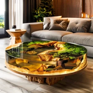 Forest Epoxy Center Table