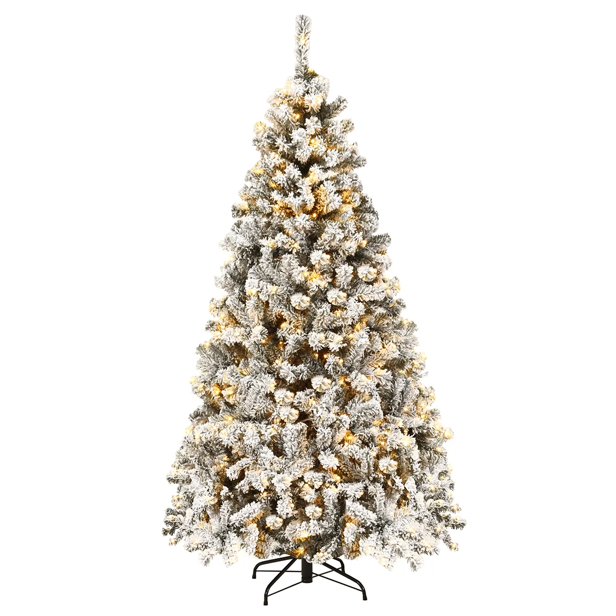 Snow Flocked Hinged Artificial Christmas Tree