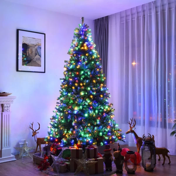 8Ft Pre-Lit Artificial Christmas Tree