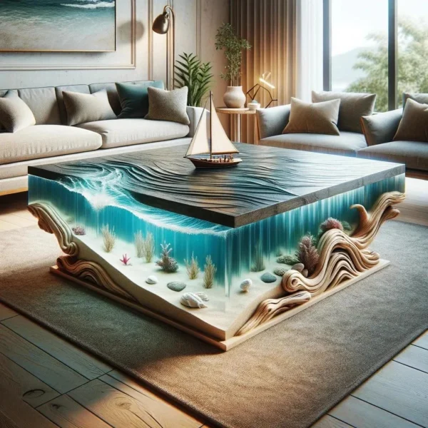 Ocean Inspired Coffee Table