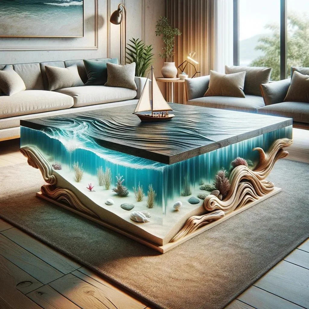 Ocean Inspired Coffee Table