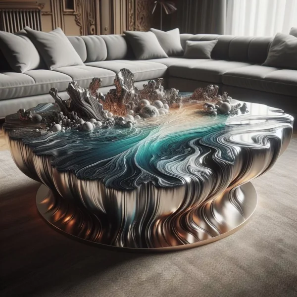 Ocean Inspired Coffee Table - Image 2