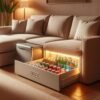 Sofa with Integrated Refrigerator