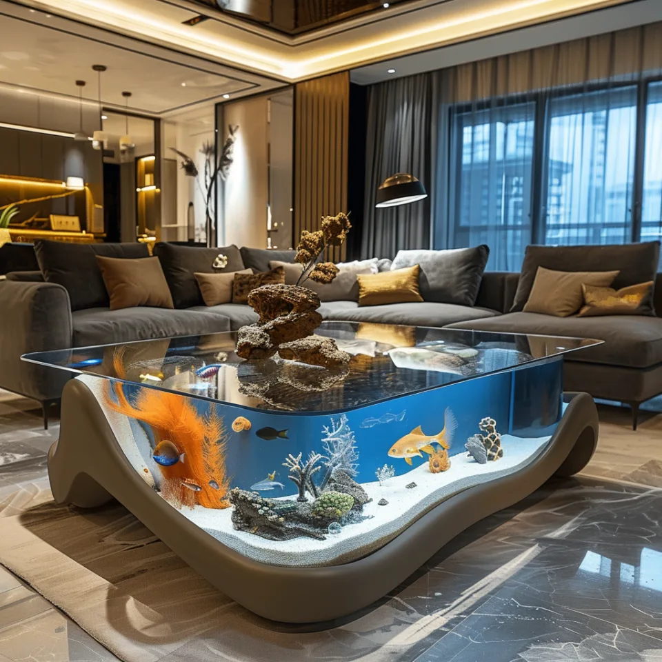 Aquarium Center Tables